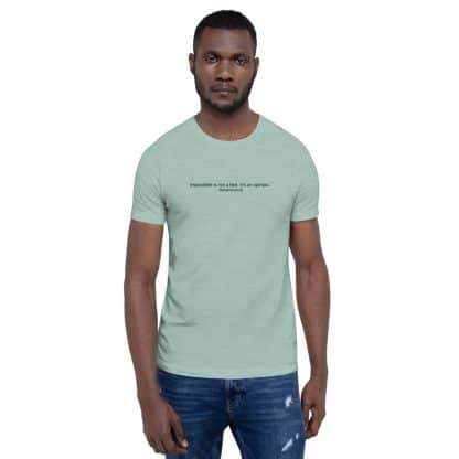 Muhammad Ali Quote - Impossible is not a fact. It's an opinion. T-shirt