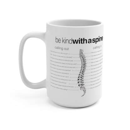 Be Kind With A Spine - Infographic Mug 15oz - Image 3