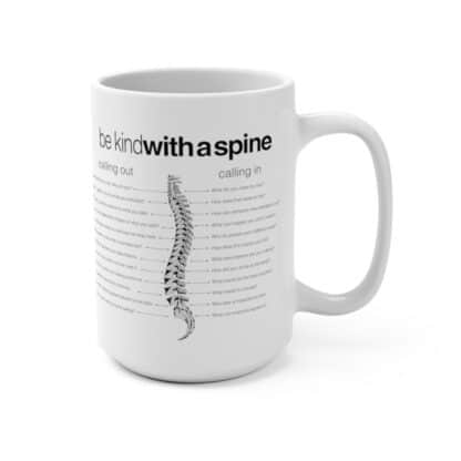 Be Kind With A Spine - Infographic Mug 15oz